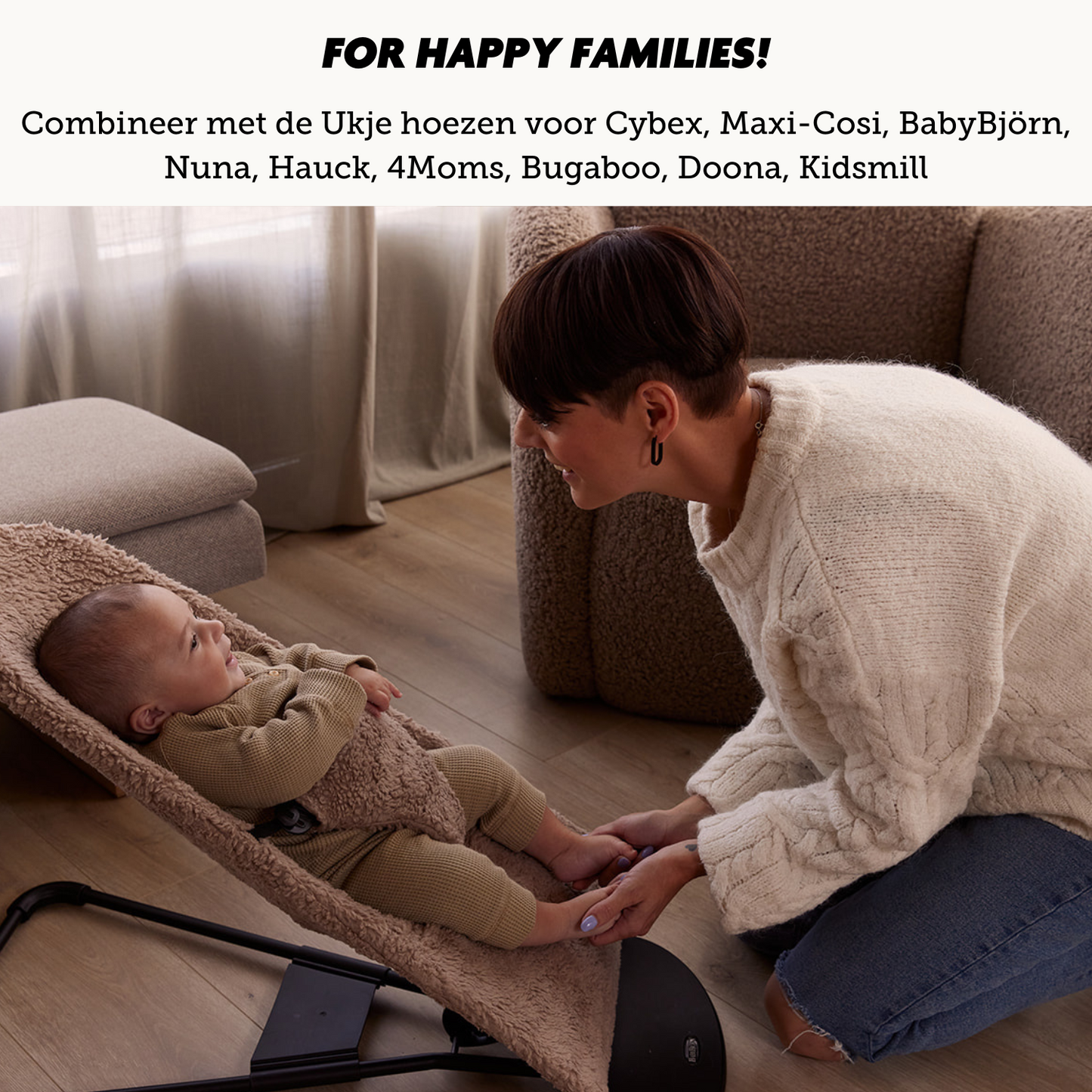 Luxury Newborn Hoes | Waterdichte voering | Teddy Taupe