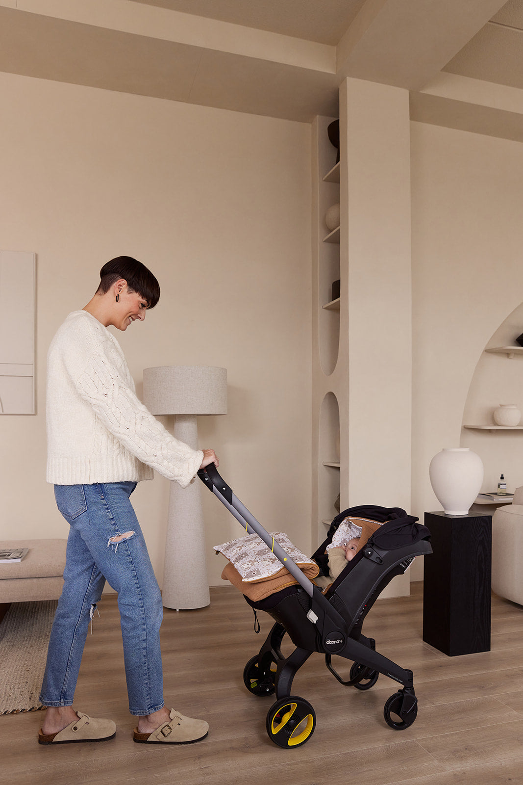 NIEUW | Voetenzak | Autostoel en Kinderwagen | Nougat Cable Beer& Vos