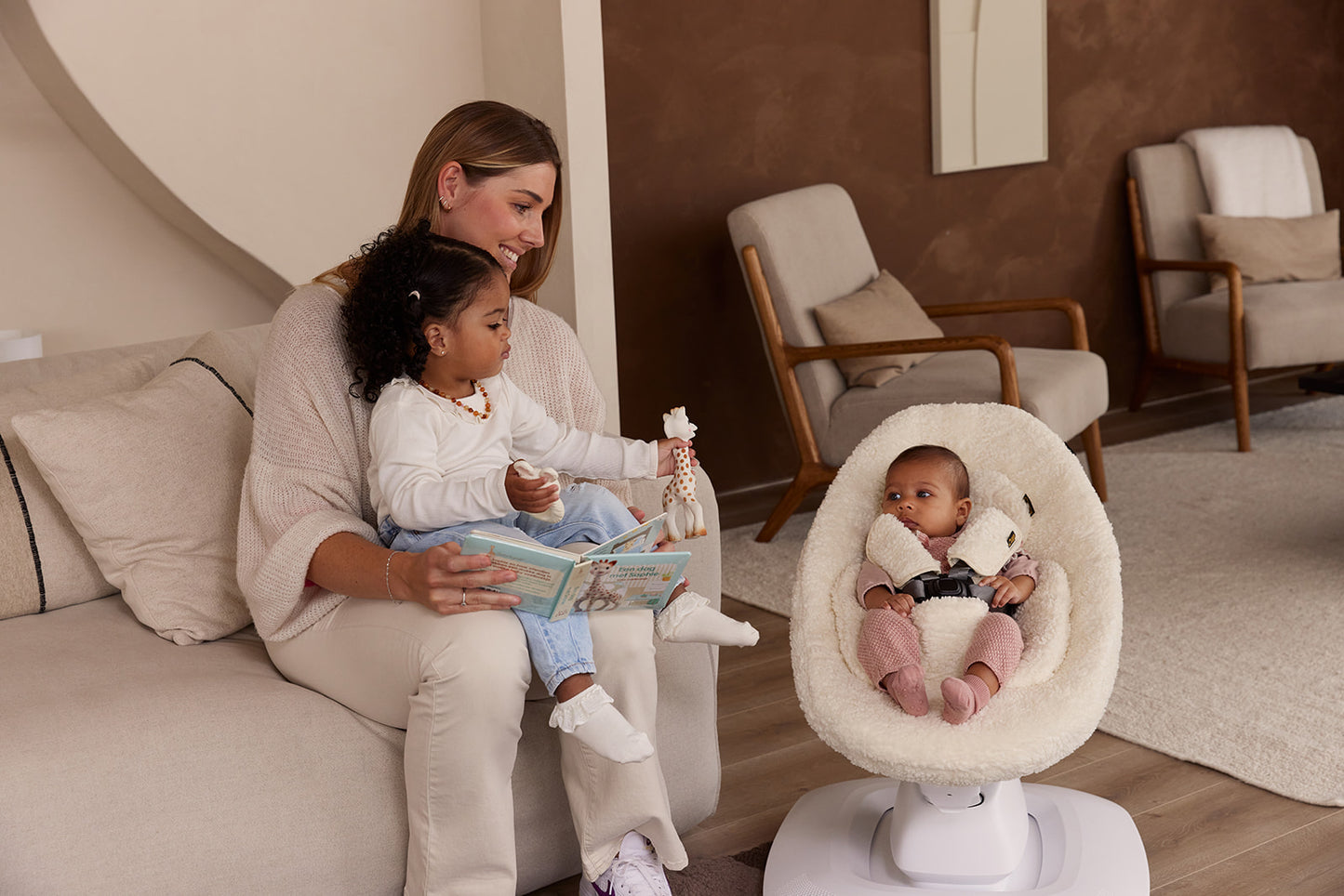 Luxury Kussen voor Mamaroo | Teddy Ecru | WEEKDEAL