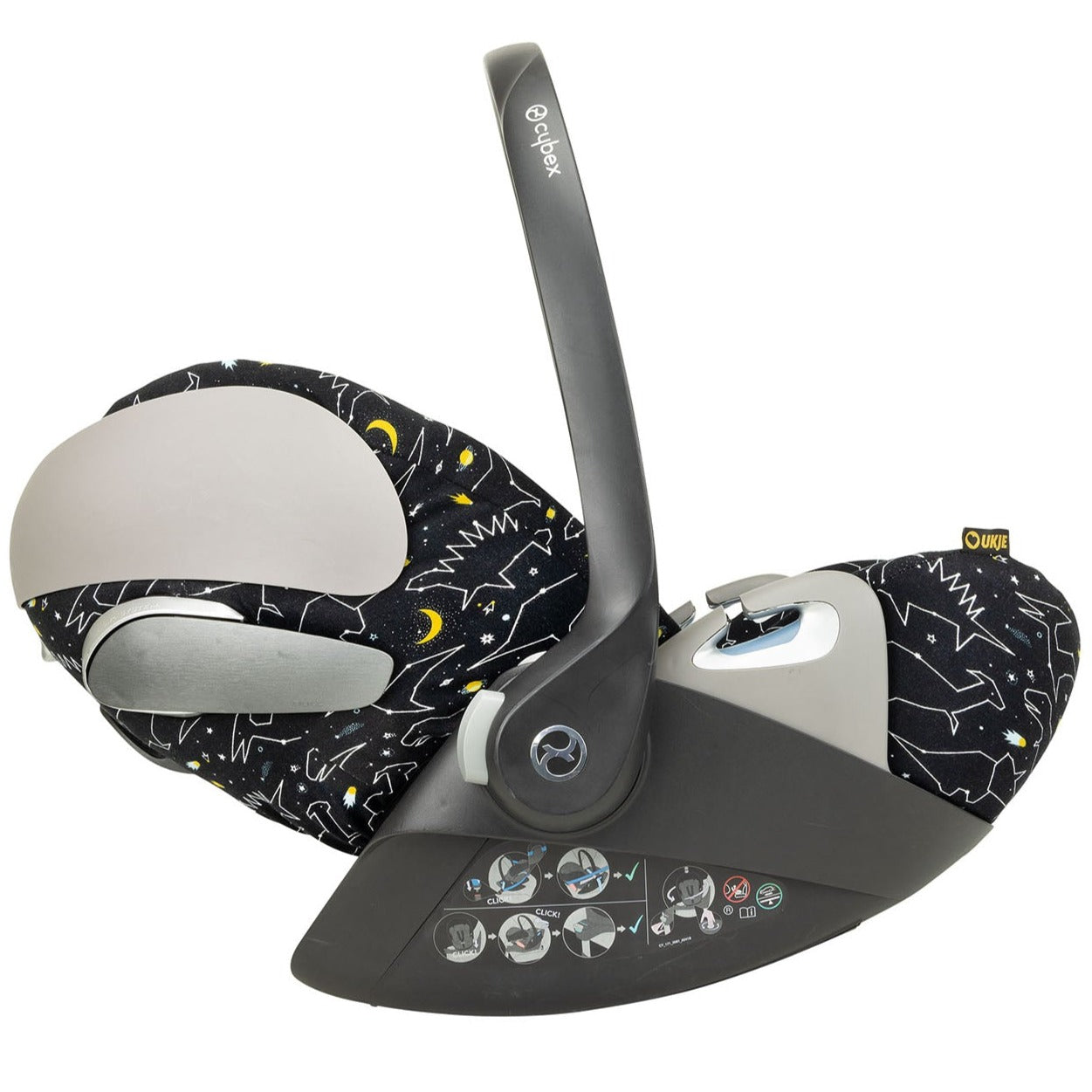 Cybex Cloud Z(2) Autostoelhoes | Zwart Dino