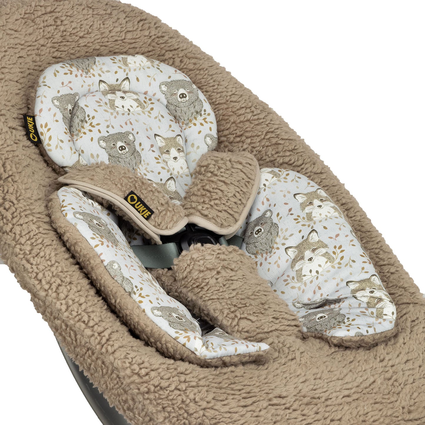 NIEUW | Mamaroo 5 Kussen | Teddy Taupe Beer