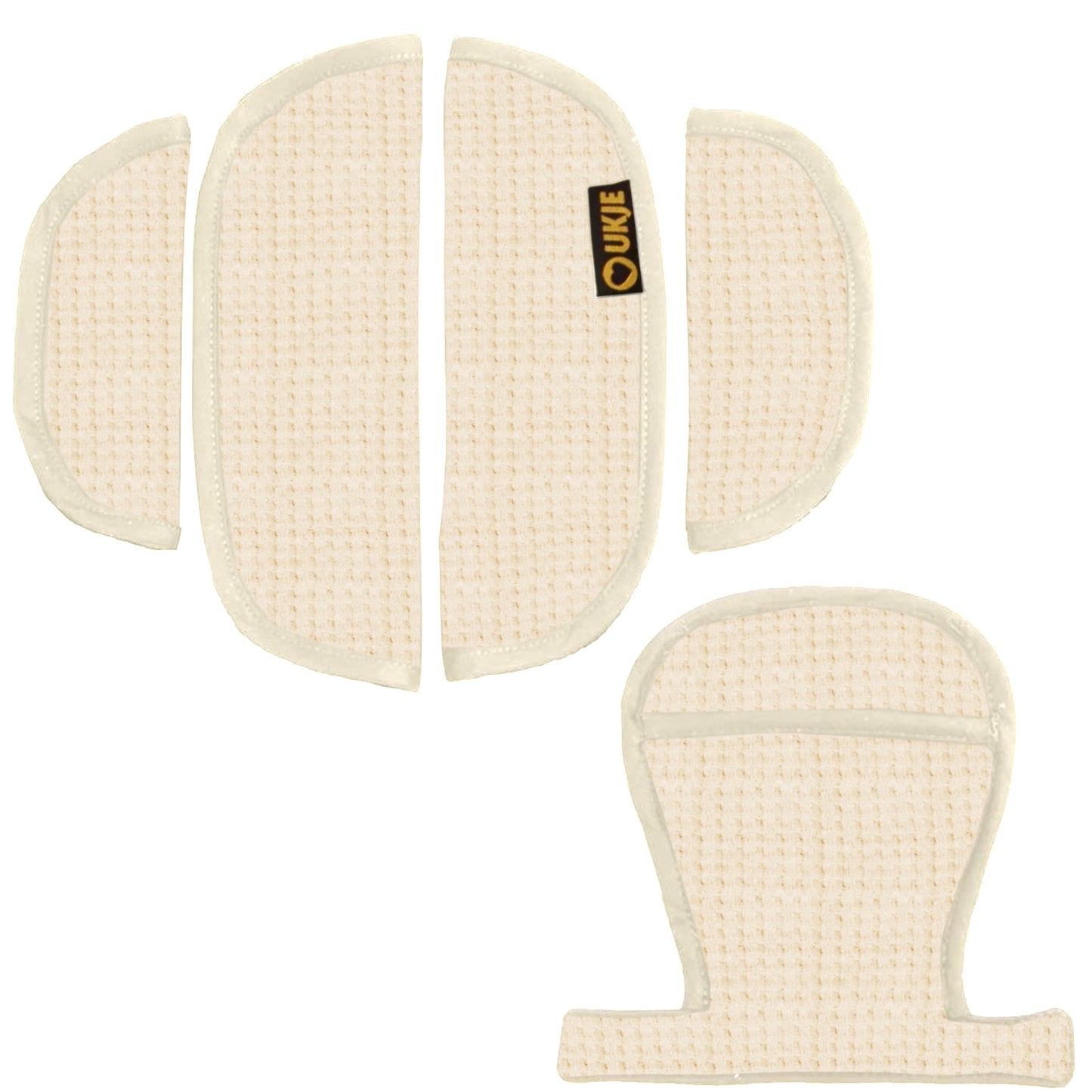 Gordelhoesjes Autostoel en buggy | Beige wafeltje | Pre-order 30 nov
