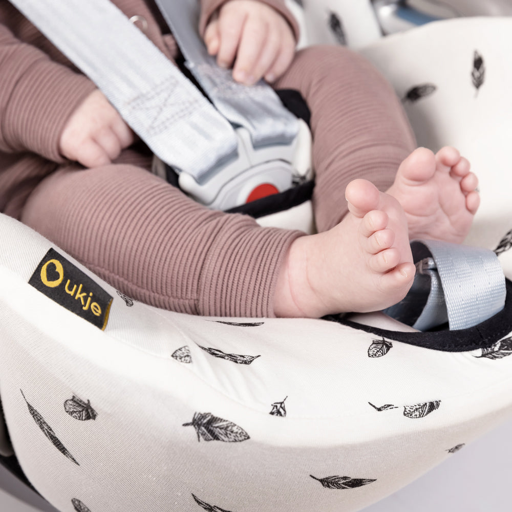 Cybex Cloud Z(2) Autostoelhoes | Wit veertjes