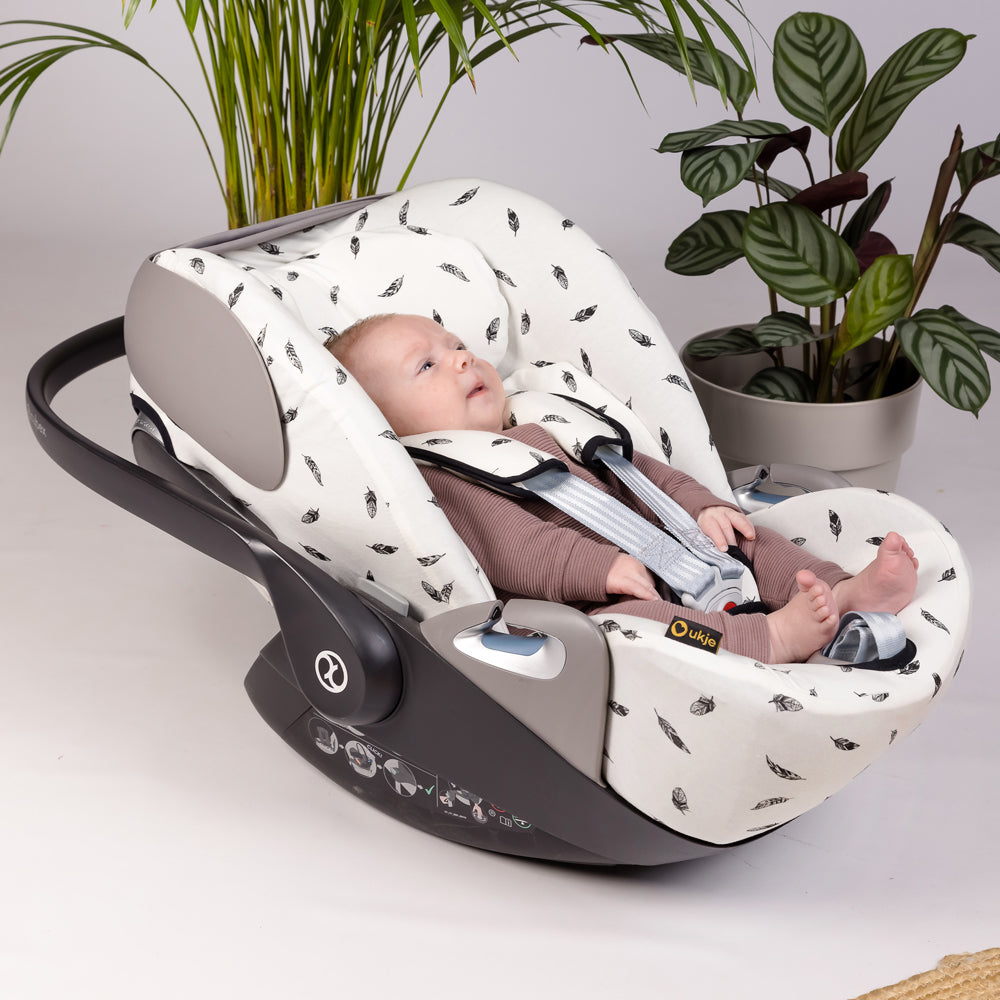 Cybex Cloud Z(2) Autostoelhoes | Wit veertjes