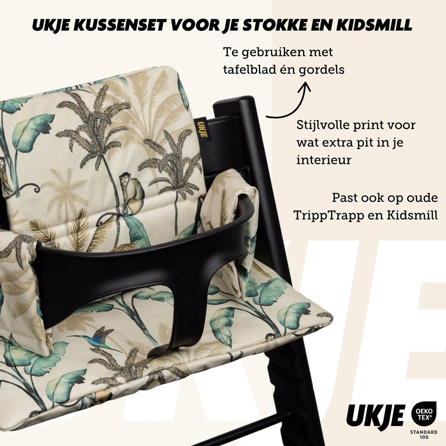 Tripp Trapp Kussen set | Jungle | Geplastificeerd | Pre-order