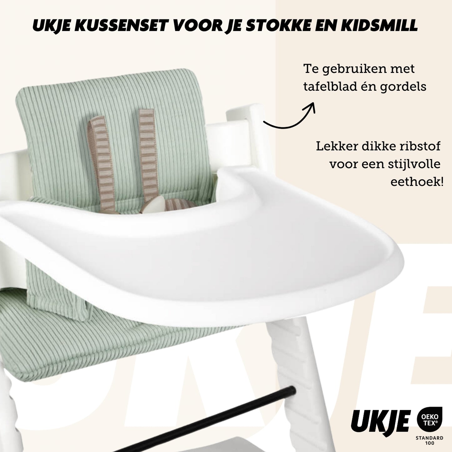 Tripp Trapp Kussenset | Mint Rib
