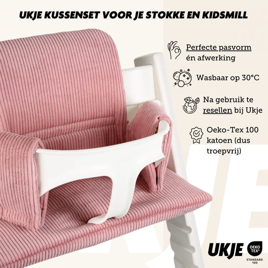 TrippTrapp Kussenset | Roze Rib