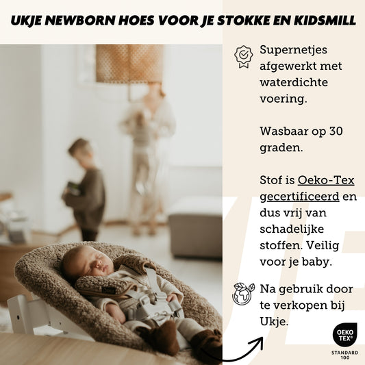 Luxury Newborn Hoes | Waterdichte voering | Teddy Taupe