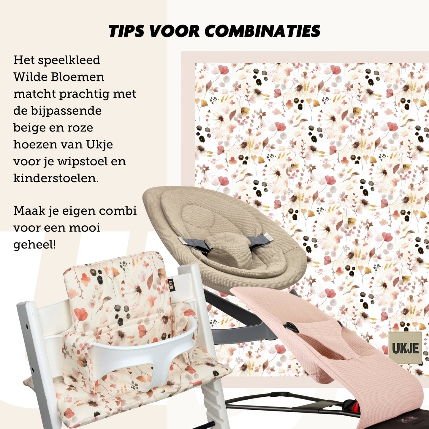 Speelkleed bloemen 150*200 cm