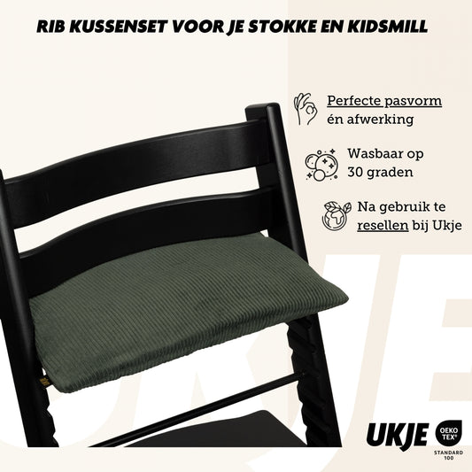 Tripp Trapp Zitussen | Groen rib