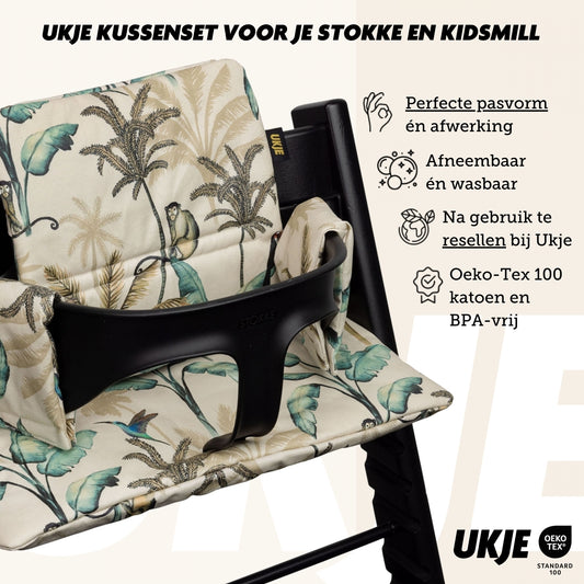 Tripp Trapp Kussen set | Jungle | Geplastificeerd