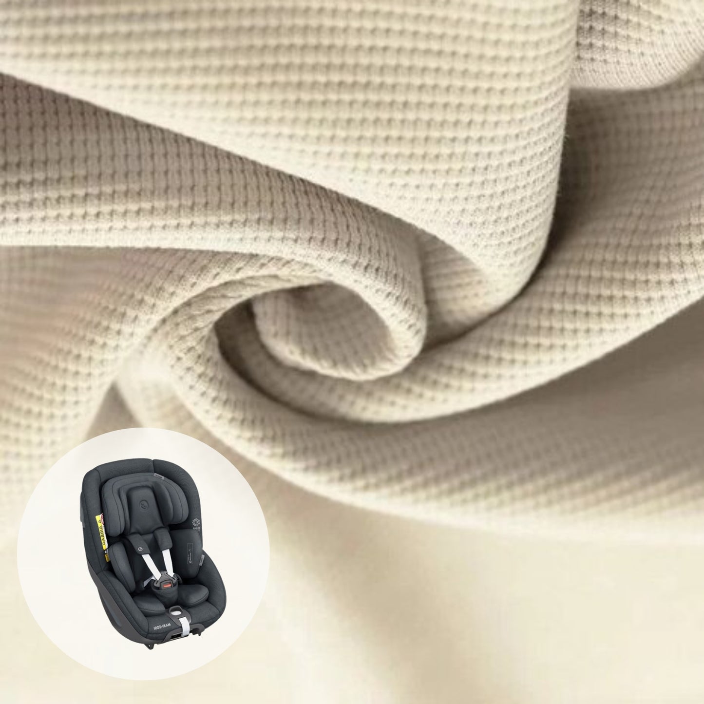 Maxi Cosi Pearl 360 (Pro) + Mica Pro Hoes | Beige wafeltje | Pre-order