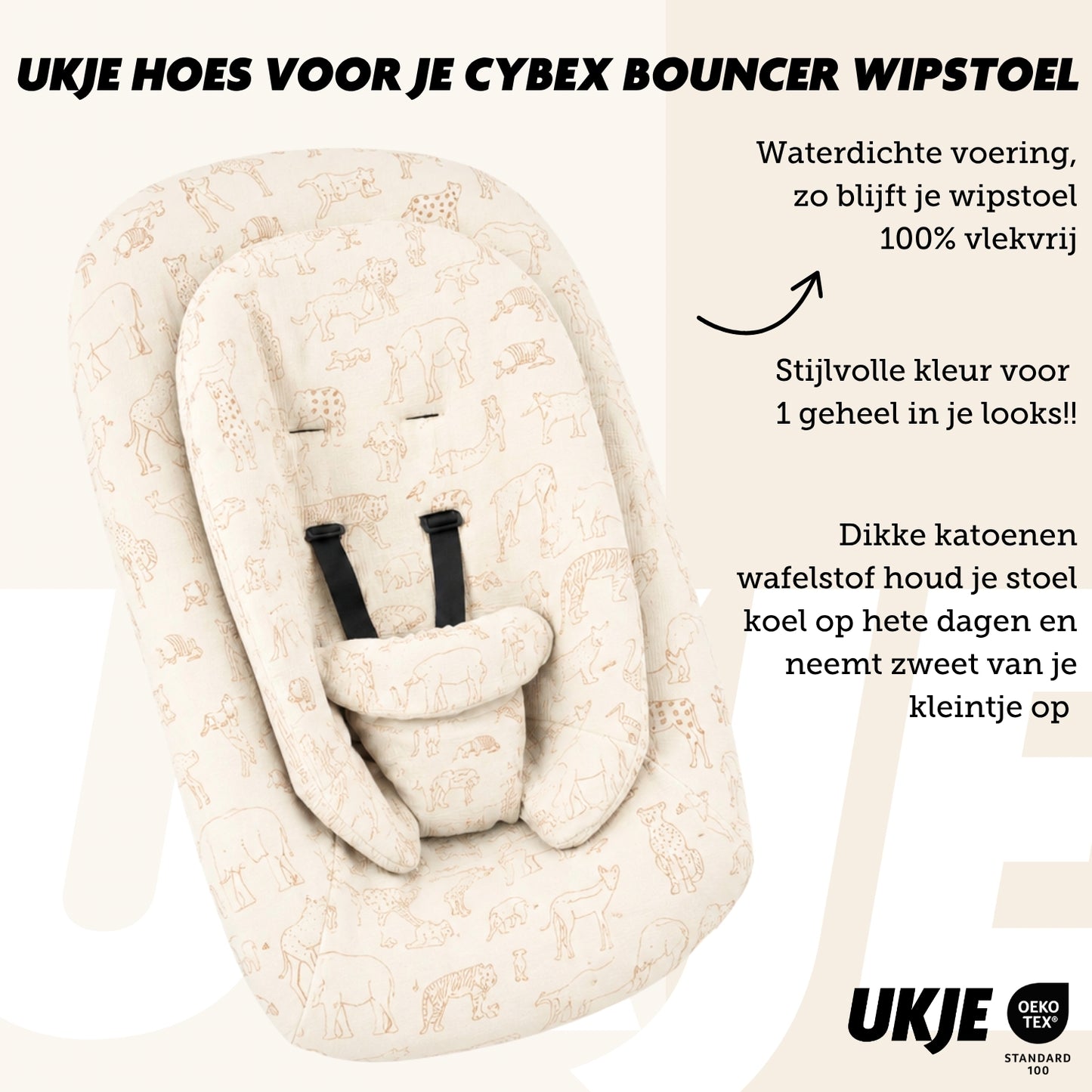 Cybex bouncer hoes | Safari | Pre-order 22 juli