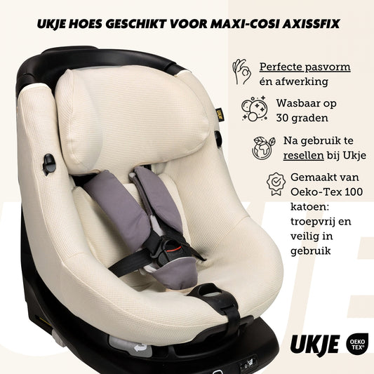 Maxi Cosi AxissFix Hoes | Beige wafeltje | Pre-order half mrt