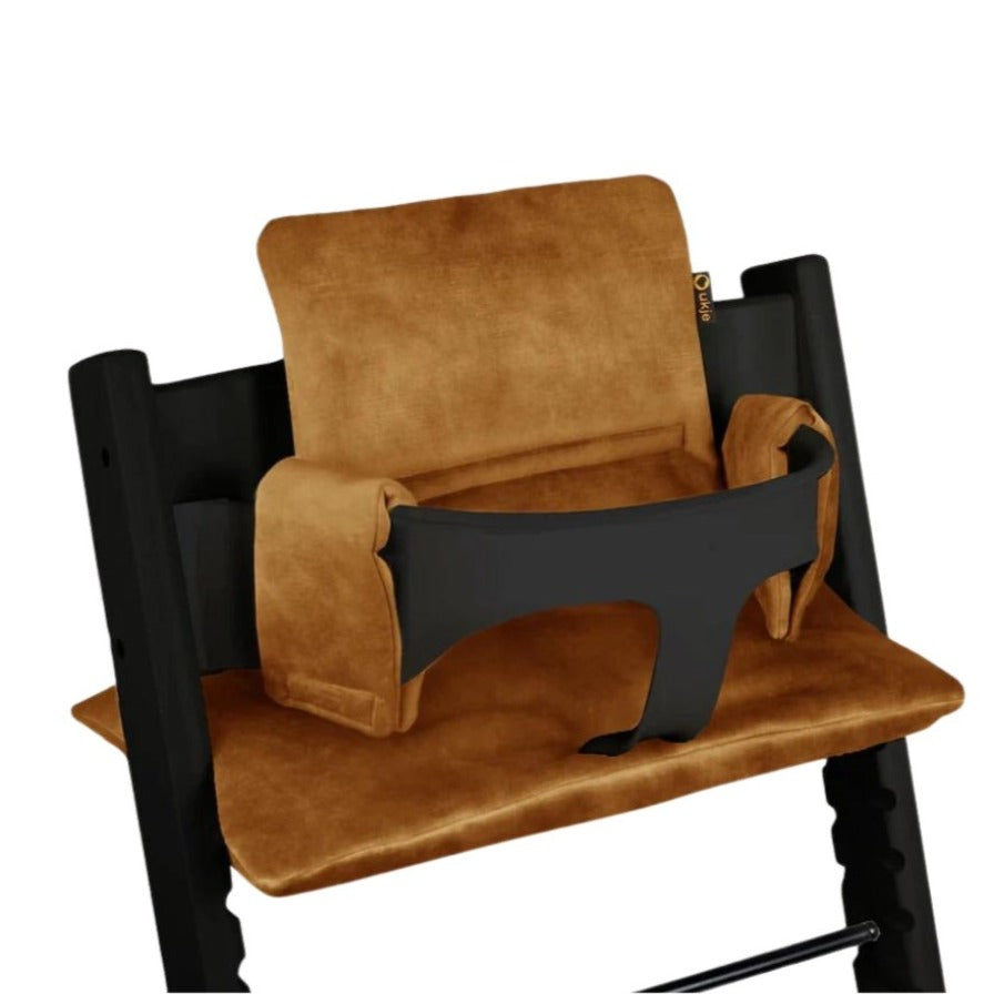 Luxury Tripp Trapp Kussen | Mosterd velvet | Pre-order 30 nov
