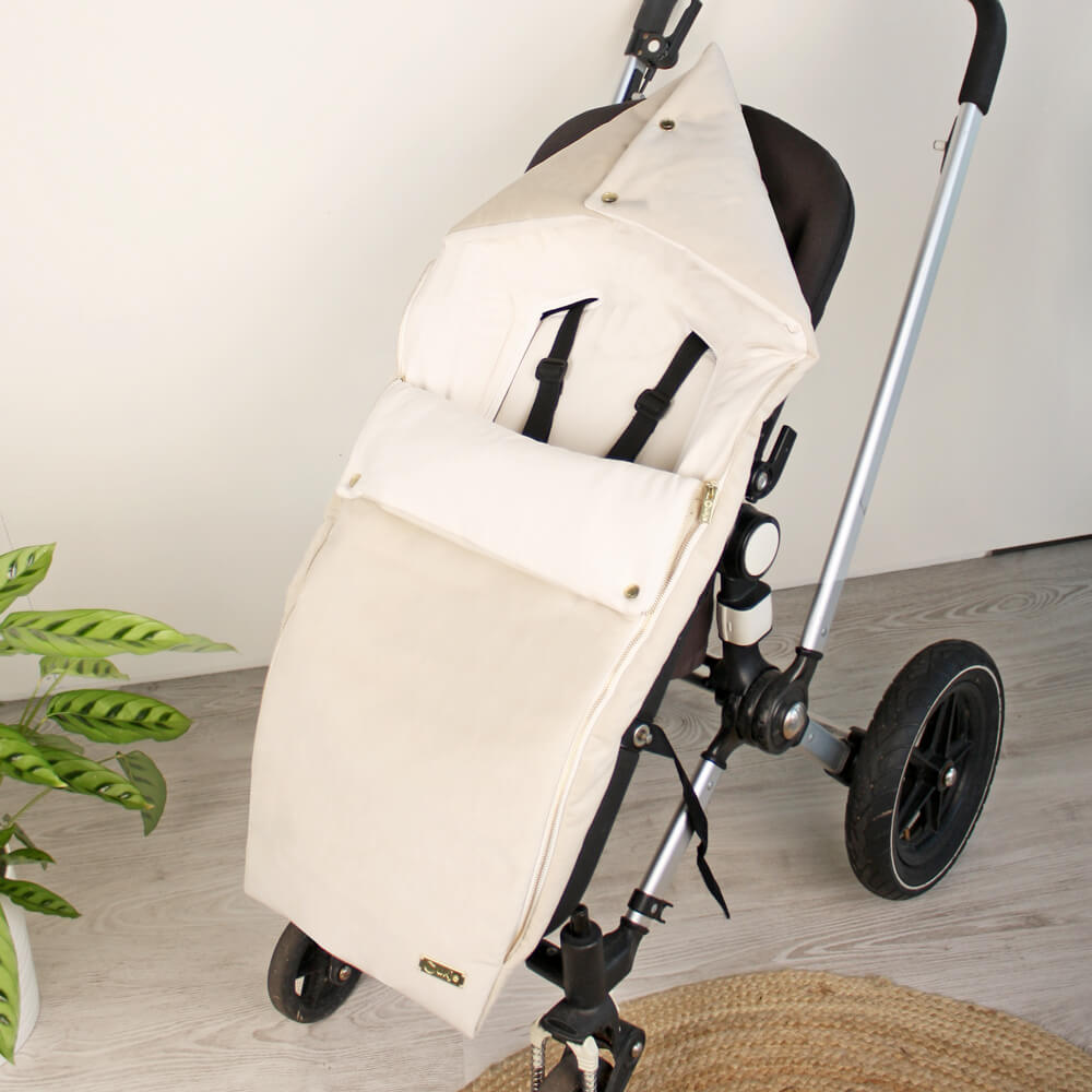 Voetenzak Kinderwagen en Buggy Luxe | Universeel | Ecru