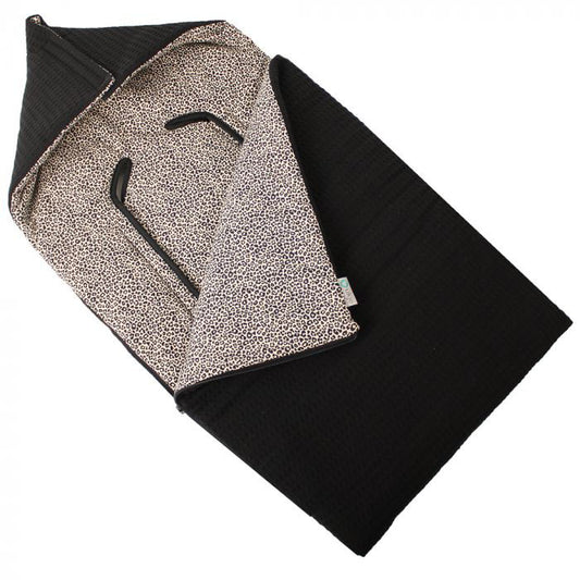 Voetenzak baby | Zwart wafel