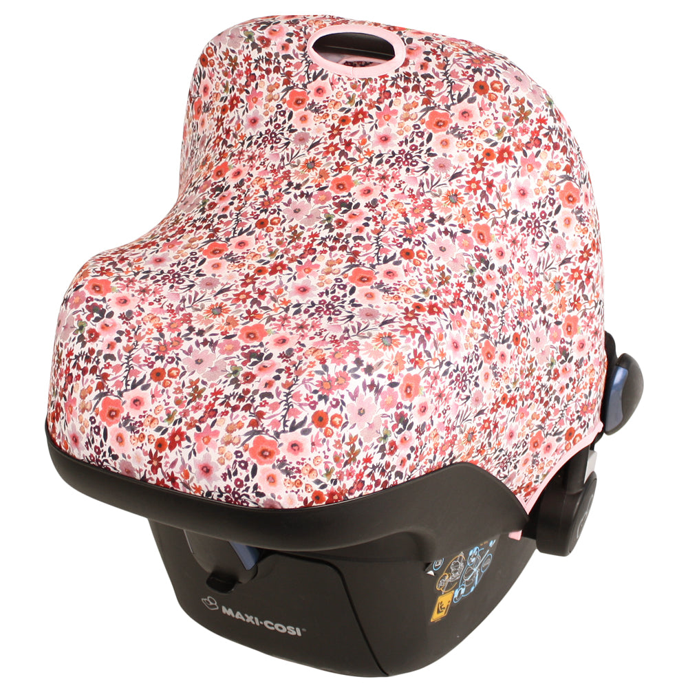 Maxi Cosi Zonnekap | Roze Bloemen