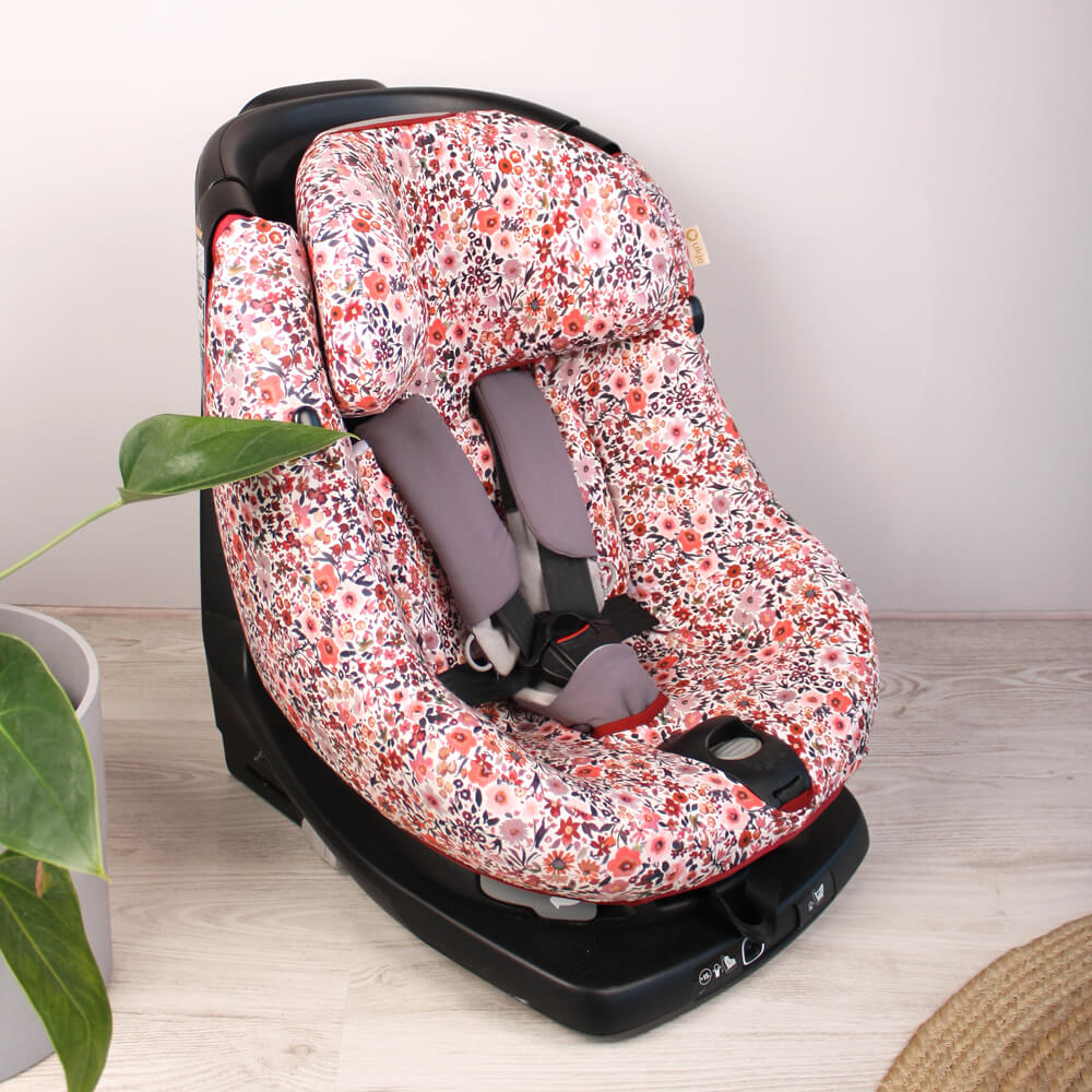 Maxi Cosi AxissFix Hoes | Roze Bloemen