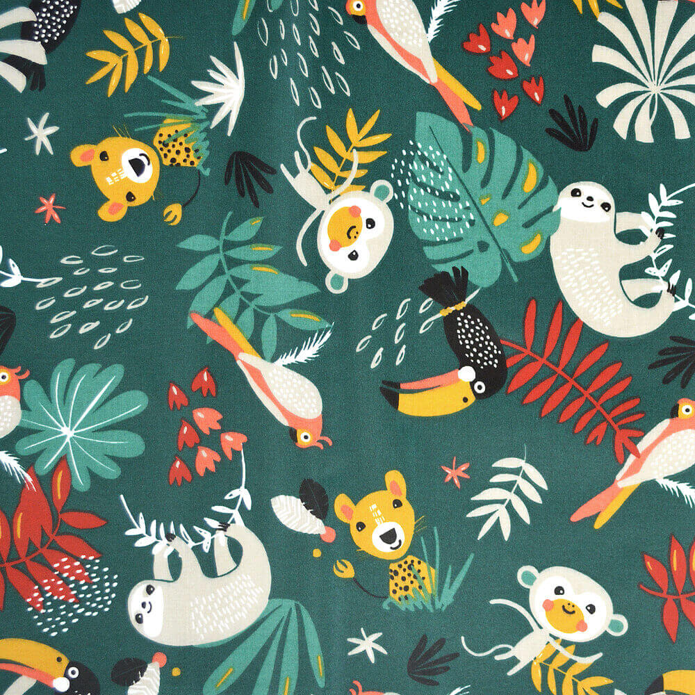 Tripp Trapp Zitkussen | Groen aap | Geplastificeerd | Pre-order 30 nov