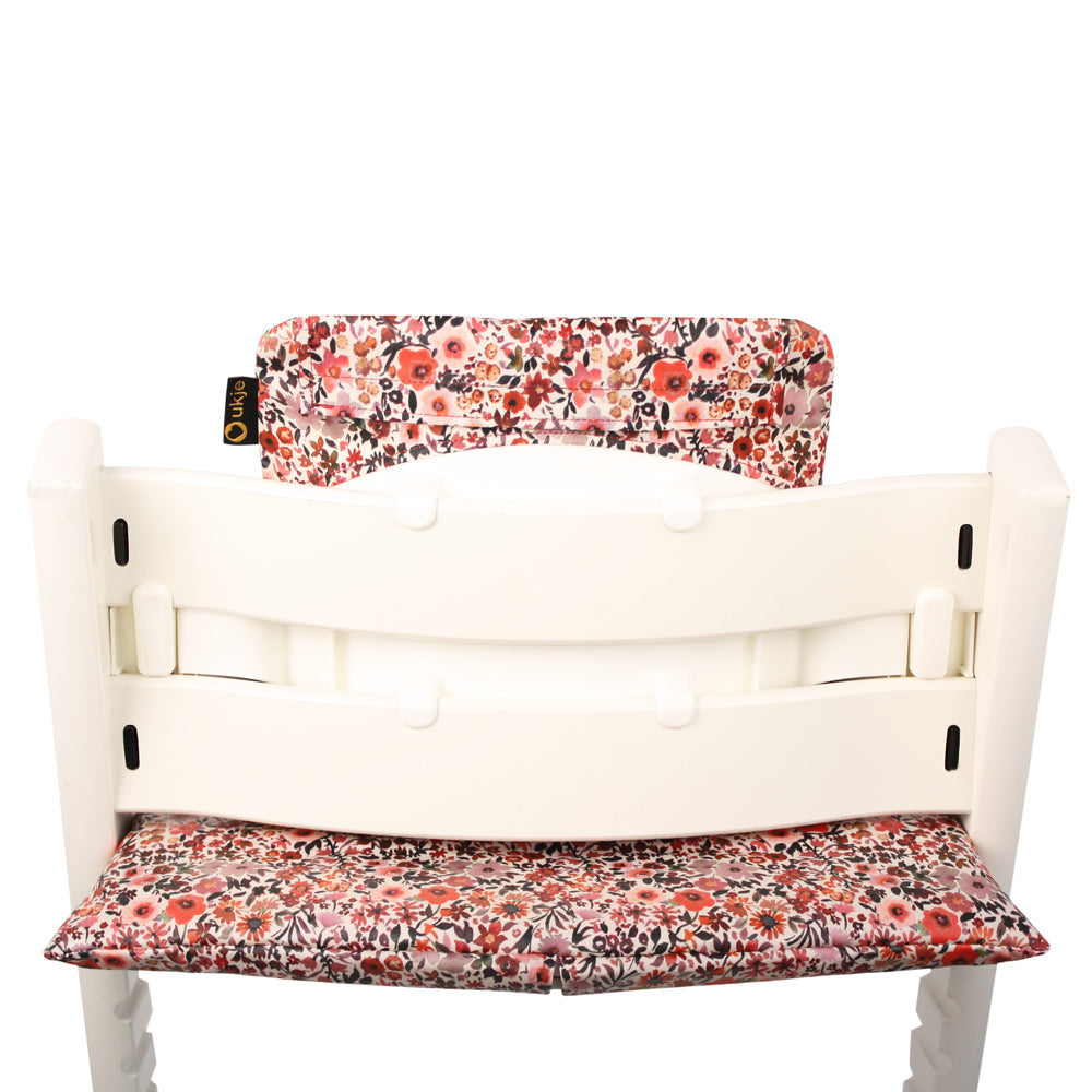 Tripp Trapp Kussen | Roze Bloemen | Geplastificeerd