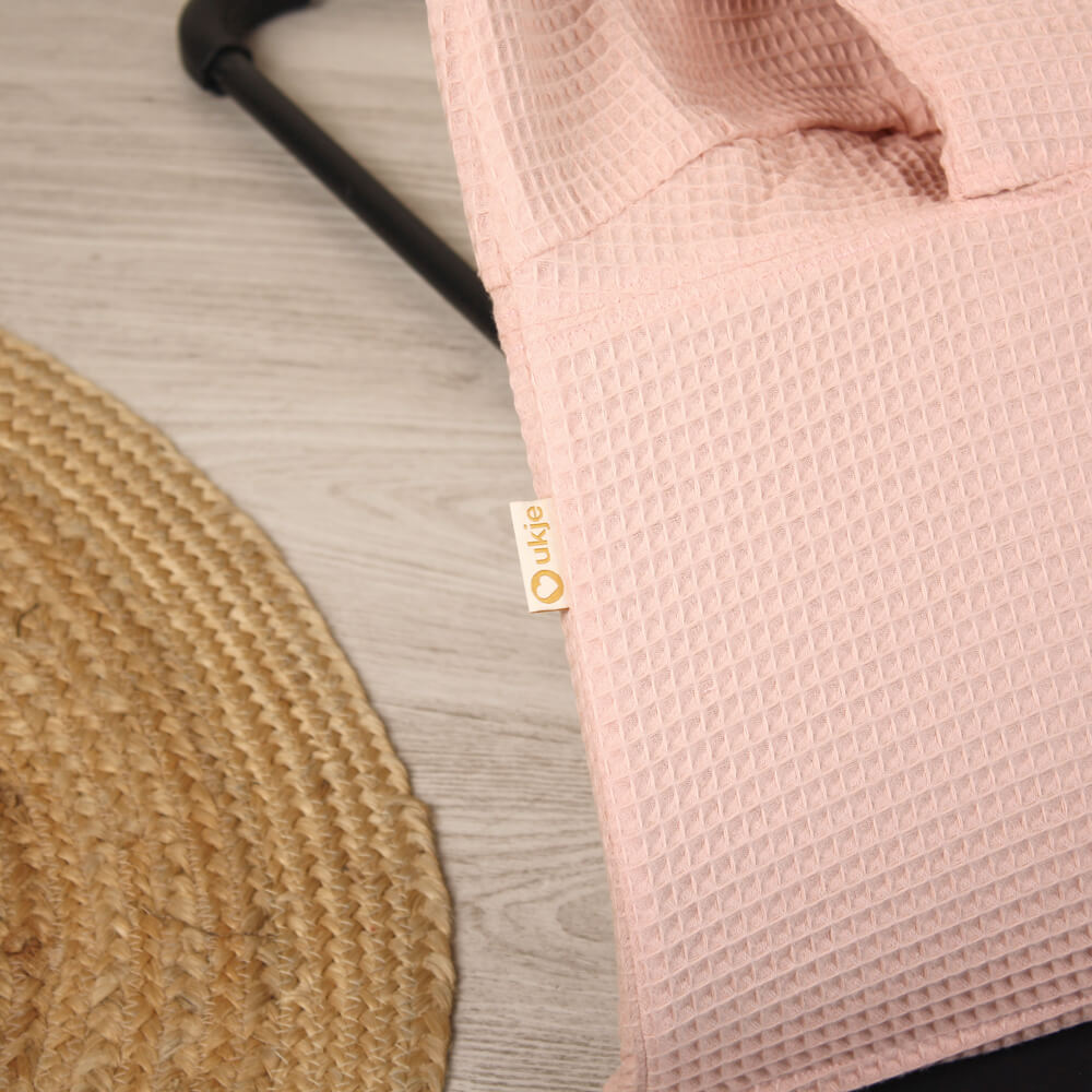 BabyBjörn overtrek hoes | Roze wafelstof