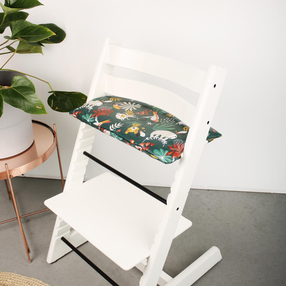 PRE-ORDER | Tripp Trapp Zitkussen | Groen aap | Geplastificeerd
