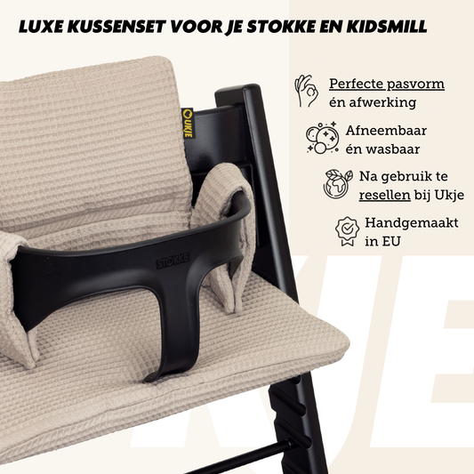 PRE-ORDER | 2 hoezen voor Stokke | Taupe wafel