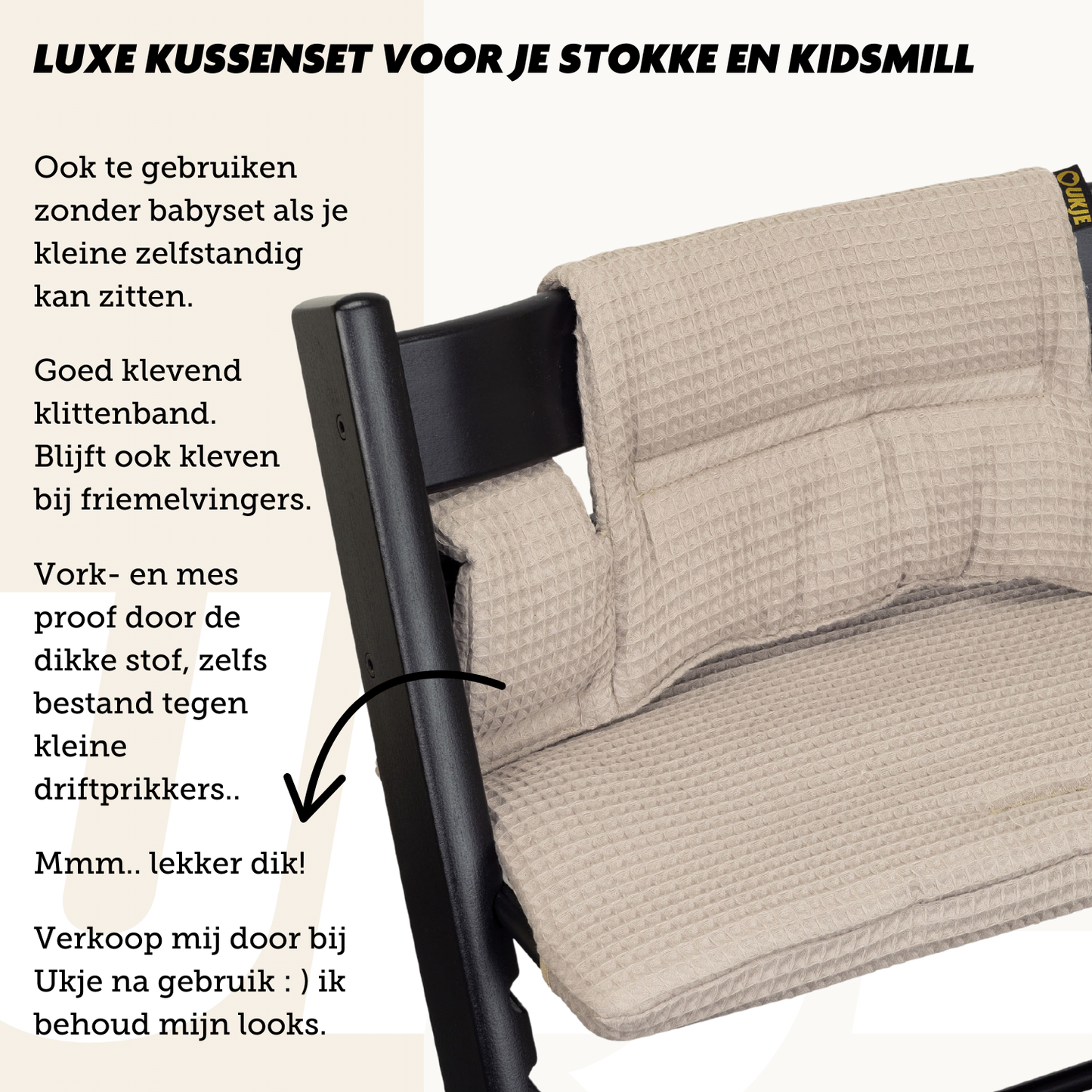 Pakketdeal | Taupe wafel + speelkleed