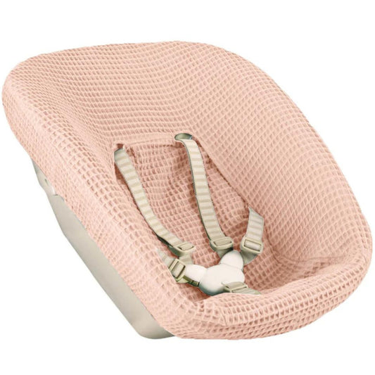 Newbornhoes oude model Stokke TrippTrapp roze wafel