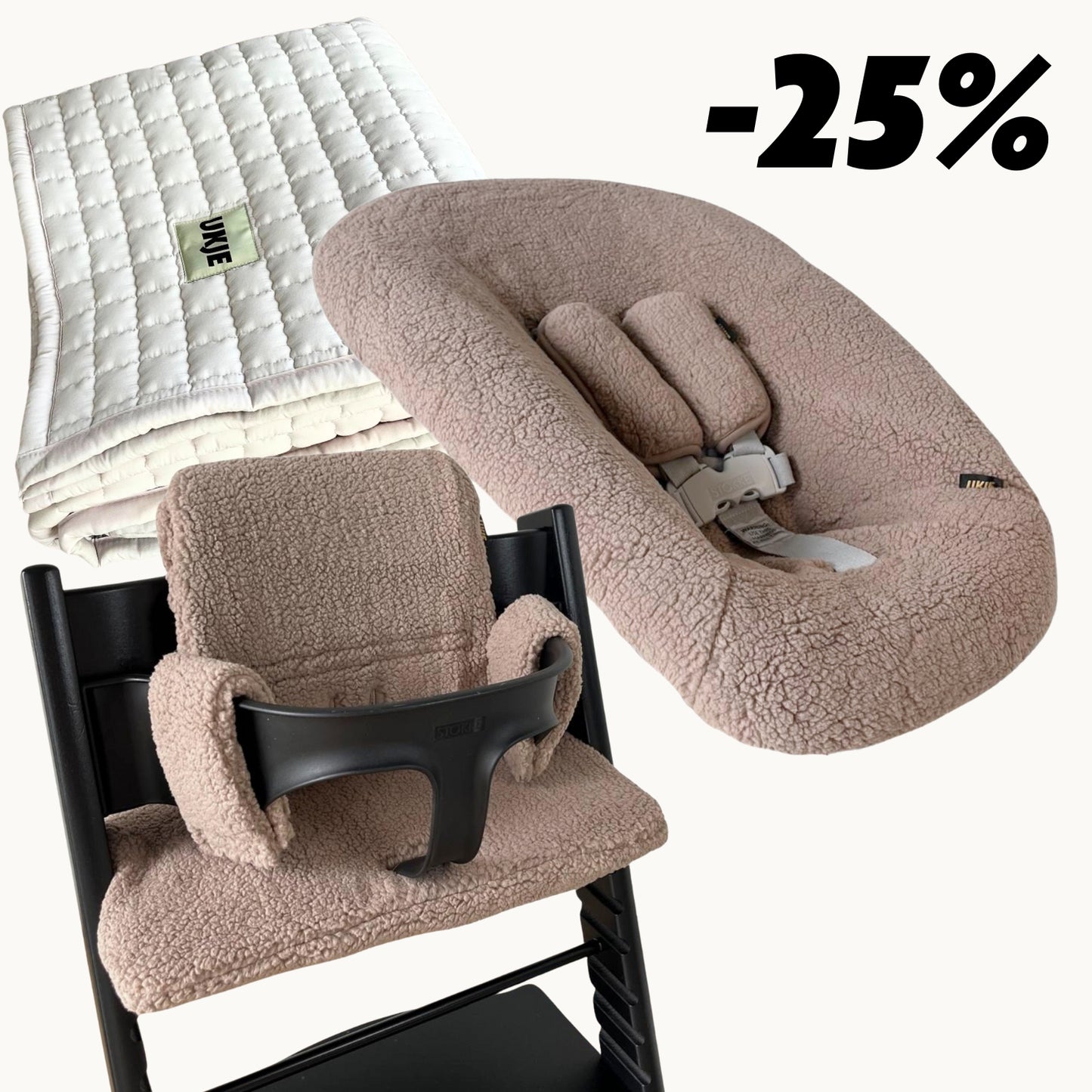 Pakketdeal | Teddy taupe + speelkleed
