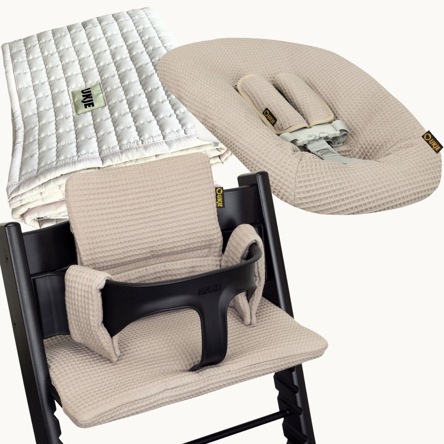 Pakketdeal | Taupe wafel + speelkleed effen | Pre-order half jan