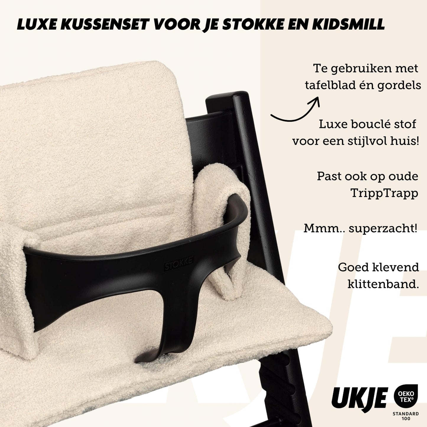 Tripp Trapp Kussentje | Beige boucle