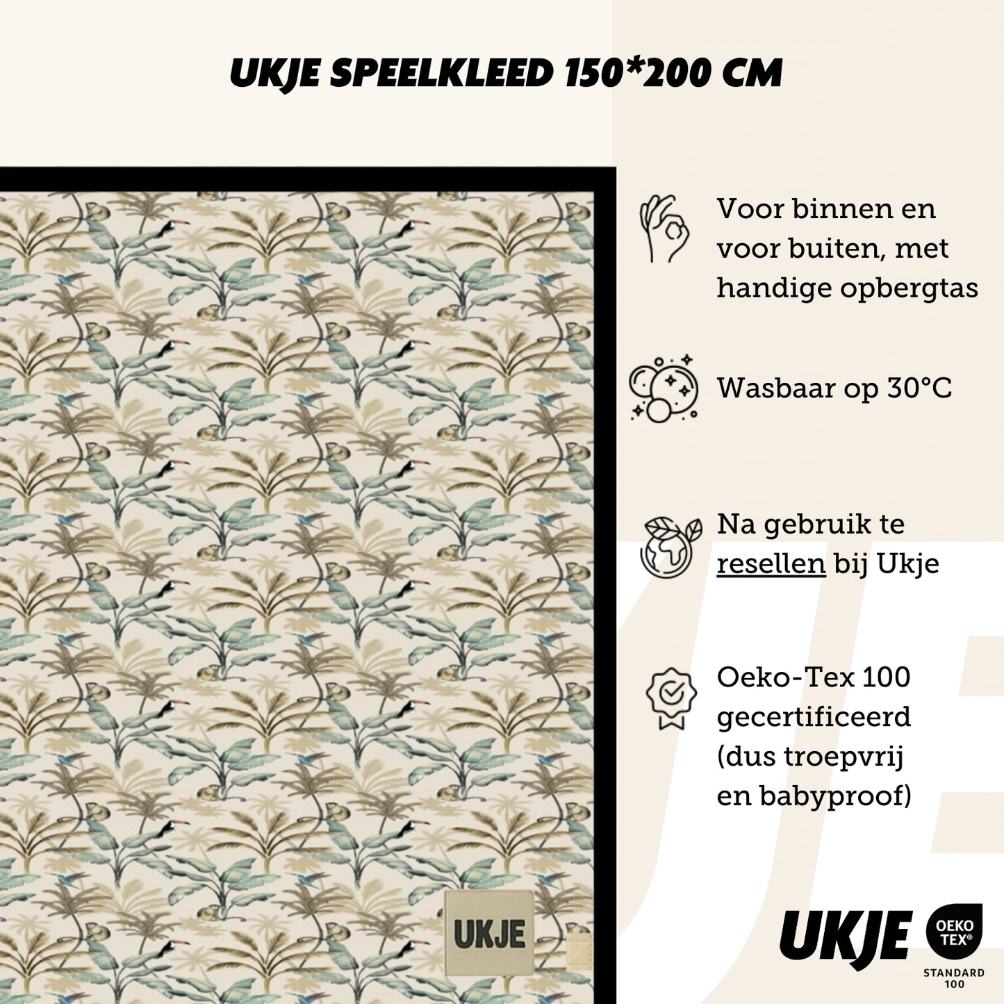 Speelkleed jungle 150*200 cm