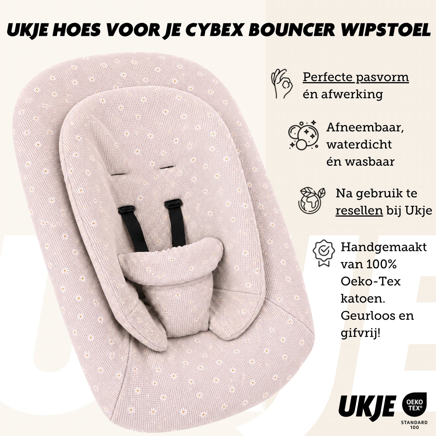 Cybex bouncer hoes | Daisy | Pre-order 22 juli