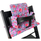 Tripp Trapp Kussen | Mauve bloemen | Geplastificeerd