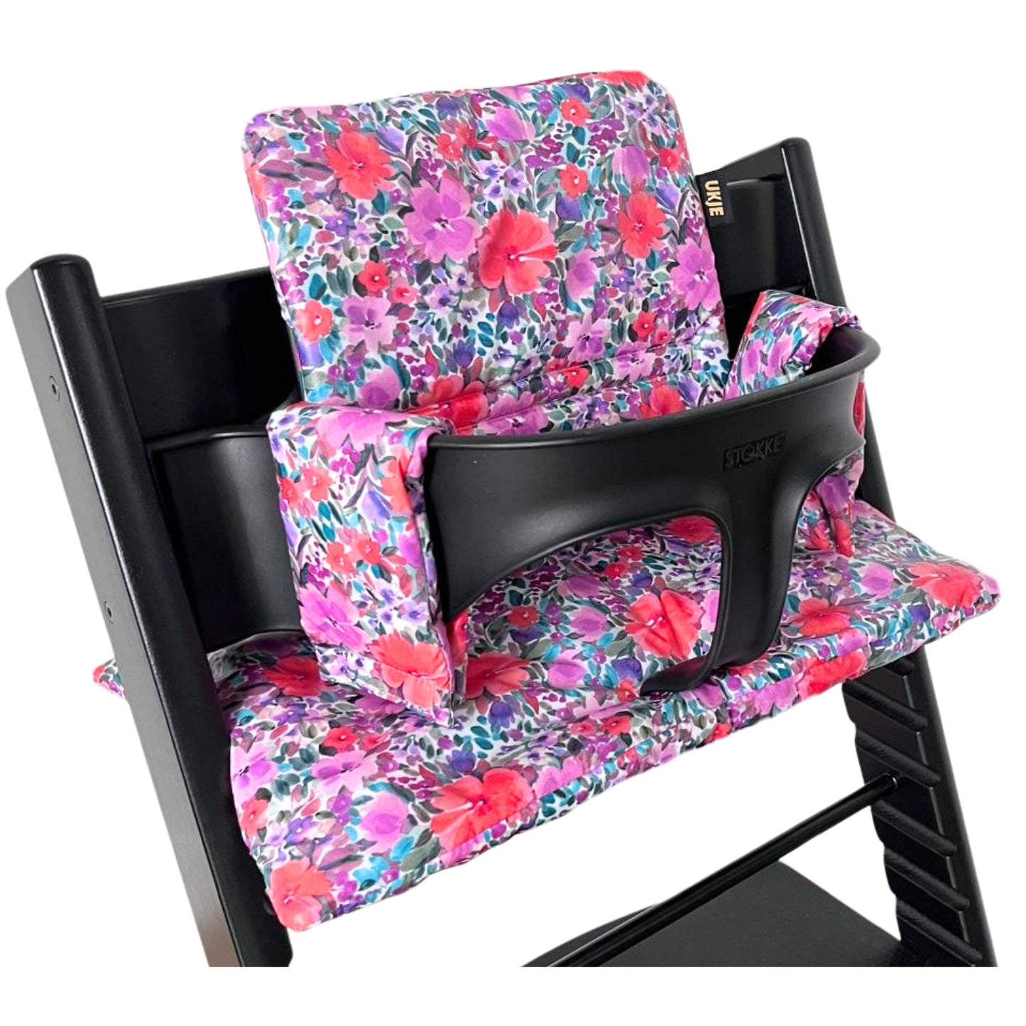 Tripp Trapp Kussen | Mauve bloemen | Geplastificeerd