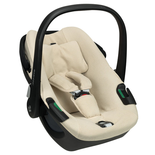 Maxi-cosi hoes Pebble 360 met gordelbeschermers en dekentje | Beige