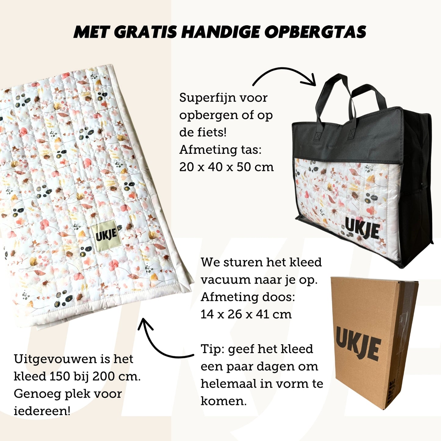 Speelkleed bloemen 150*200 cm