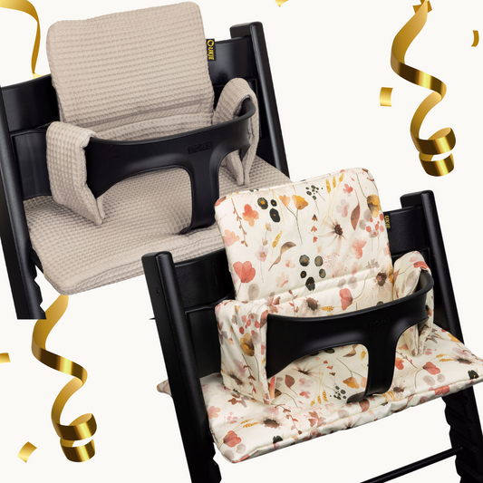 PRE-ORDER | 2 kussensets voor Stokke | Taupe en Wilde bloemen