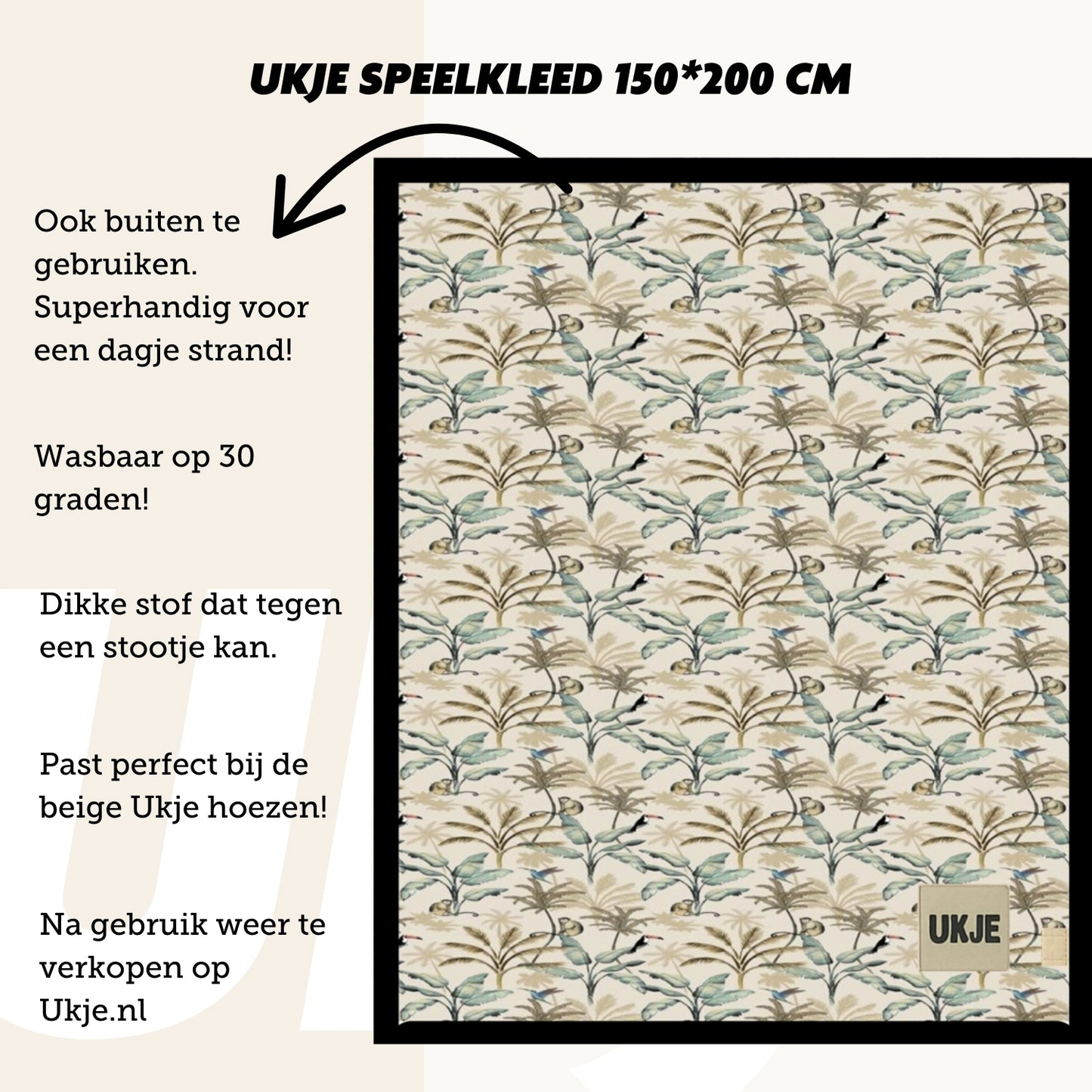 Speelkleed jungle 150*200 cm